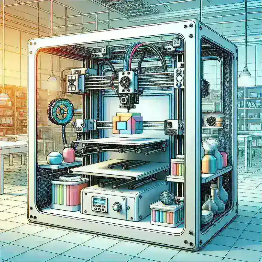 Alt text: "Ultimaker's new multi-material 3D printer showcasing advanced technology and design, ideal for diverse printing applications."