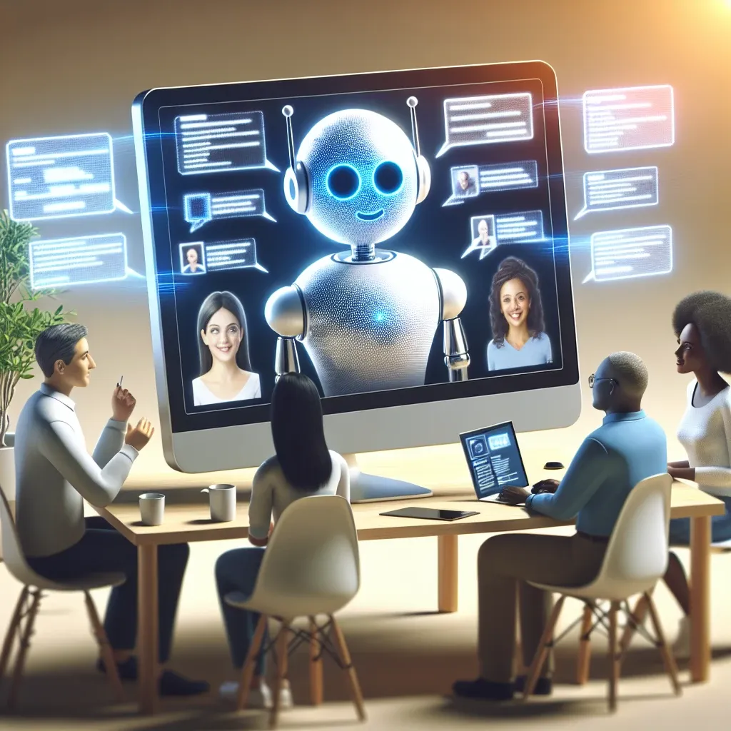 "Chatbot de IA de Correos Express interactuando con clientes en tiempo real para mejorar la atención al cliente."